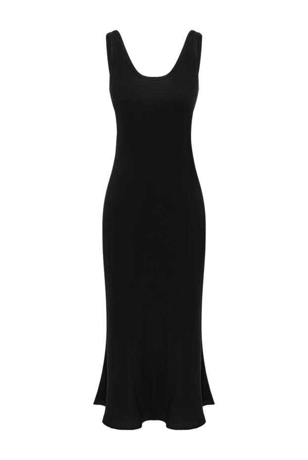Brunello Cucinelli elegant black dress with a deep u-neck 193790 - photo 1