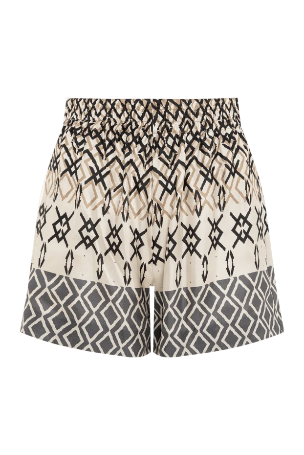 Brunello Cucinelli women's silk shorts with complex geometric and ethnic patterns 193791 - photo 1