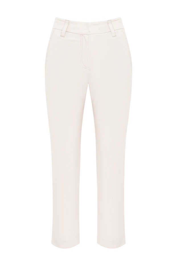 Brunello Cucinelli white stretch jersey leggings 193807 - photo 1