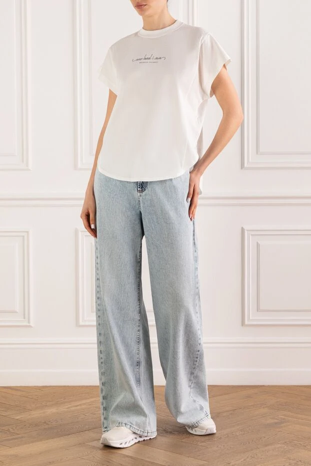 Brunello Cucinelli women's white t-shirt \