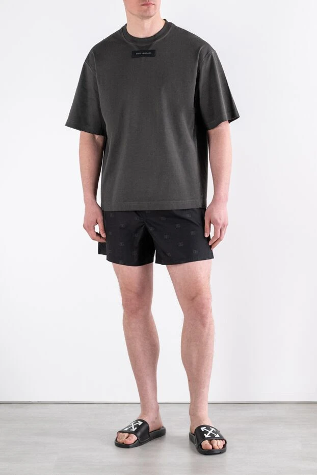 Dolce & Gabbana black men's boxer shorts with the brand's monogram 193829 - photo 2