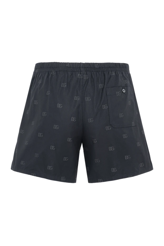 Dolce & Gabbana чорні чоловічі боксери з монограмою бренду 193829 - фото 2