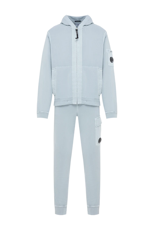 C.P. Company men's tracksuit in a soft blue color made of thick cotton jersey 193875 - photo 1