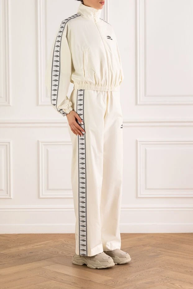 Balenciaga 3b sports icon women's tracksuit in ivory 193906 - photo 3