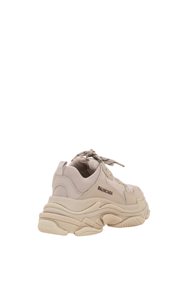 Balenciaga women's triple s glitter spray sneakers in beige 193913 - photo 3