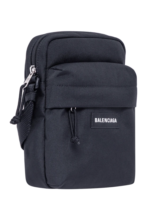 Balenciaga мужская сумка-мессенджер explorer из нейлона черного цвета 193923 - фото 3
