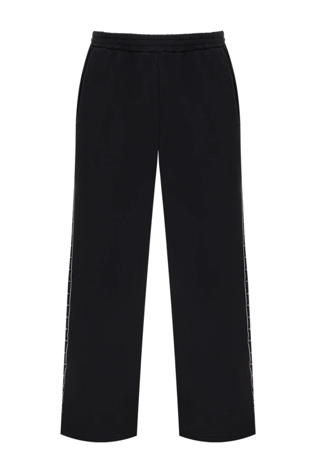 Balenciaga мужские спортивные брюки из хлопкового флиса с эффектом потертости 193944 - фото 1