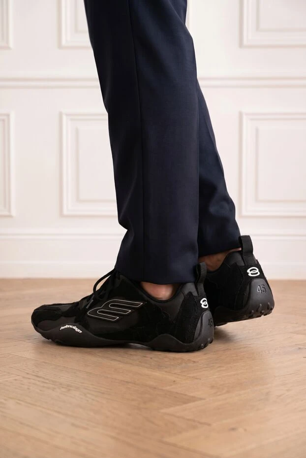 Balenciaga мужские кроссовки monday ultra черного цвета с эффектом потертости 193995 - фото 2