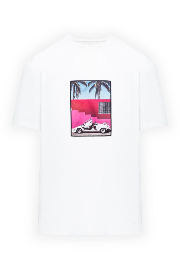 Limitato white t-shirt with a bright resort photo print 193997 - photo 1