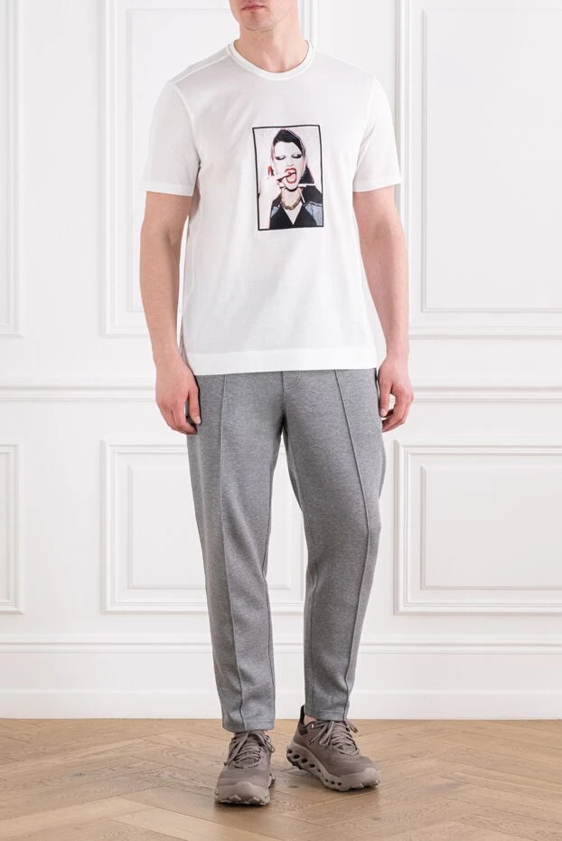 Limitato white t-shirt with a bold artistic photo print 194020 - photo 2