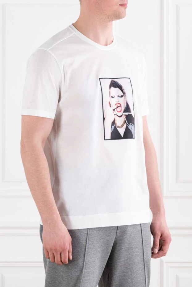 Limitato white t-shirt with a bold artistic photo print 194020 - photo 3
