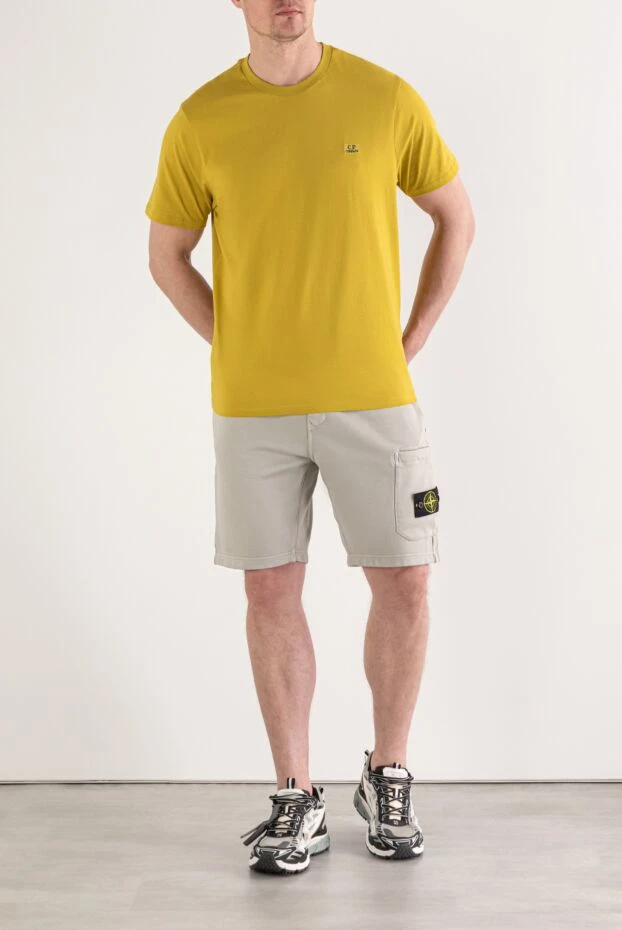 Stone Island organic cotton fleece sports shorts with zip pockets 194040 - photo 2