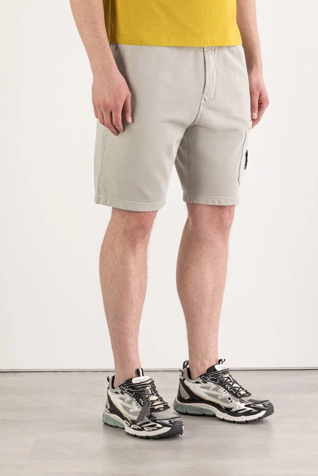 Stone Island organic cotton fleece sports shorts with zip pockets 194040 - photo 3