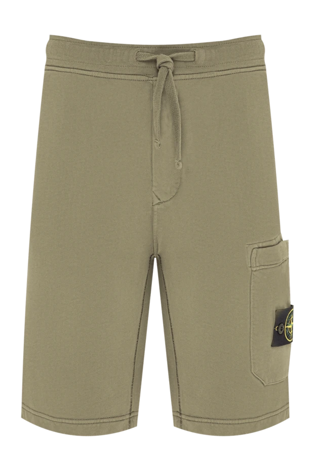 Stone Island men's summer cotton cargo shorts 194041 - photo 1
