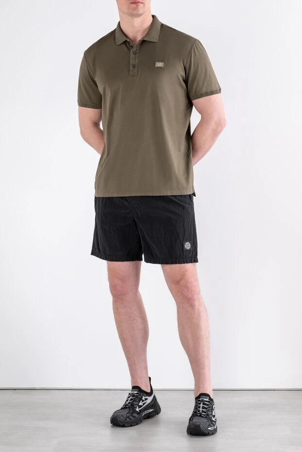 Stone Island black metal nylon mid-length swim trunks with side pockets 194042 - photo 2