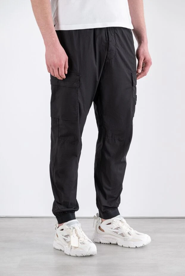Stone Island stretch organic cotton twill cargo pants with multiple pockets 194055 - photo 3