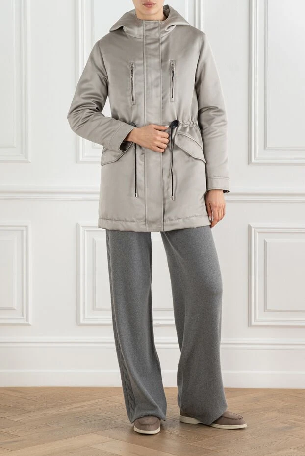 Fabio Gavazzi silky pearl nylon hooded parka 194058 - photo 2