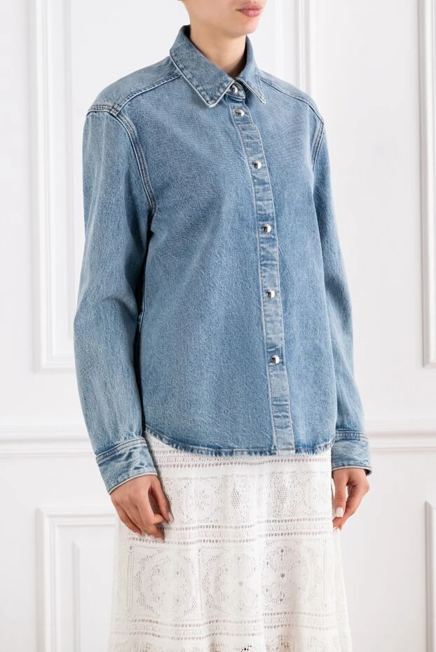 Khaite women's oversized denim shirt with dropped shoulders 194062 - photo 3