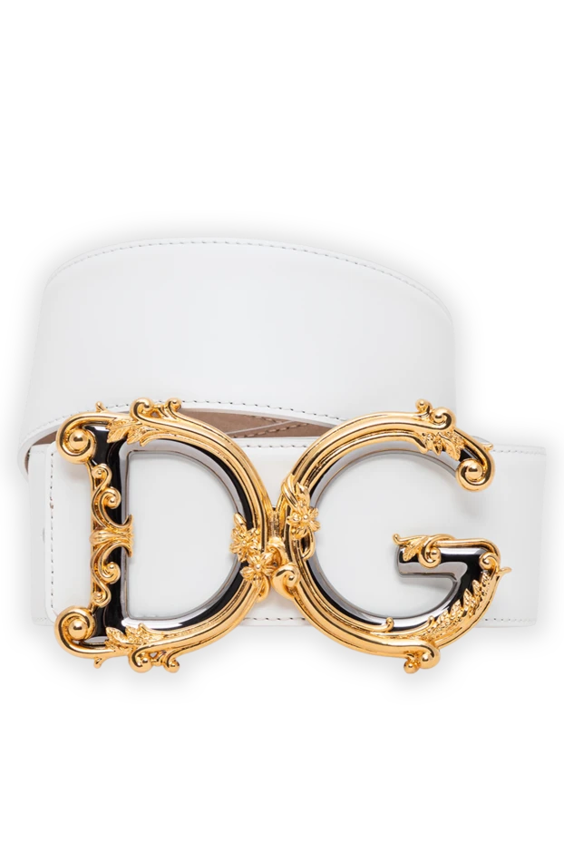 Dolce & Gabbana calfskin belt with dg logo and crystal embellishments 194102 - photo 1