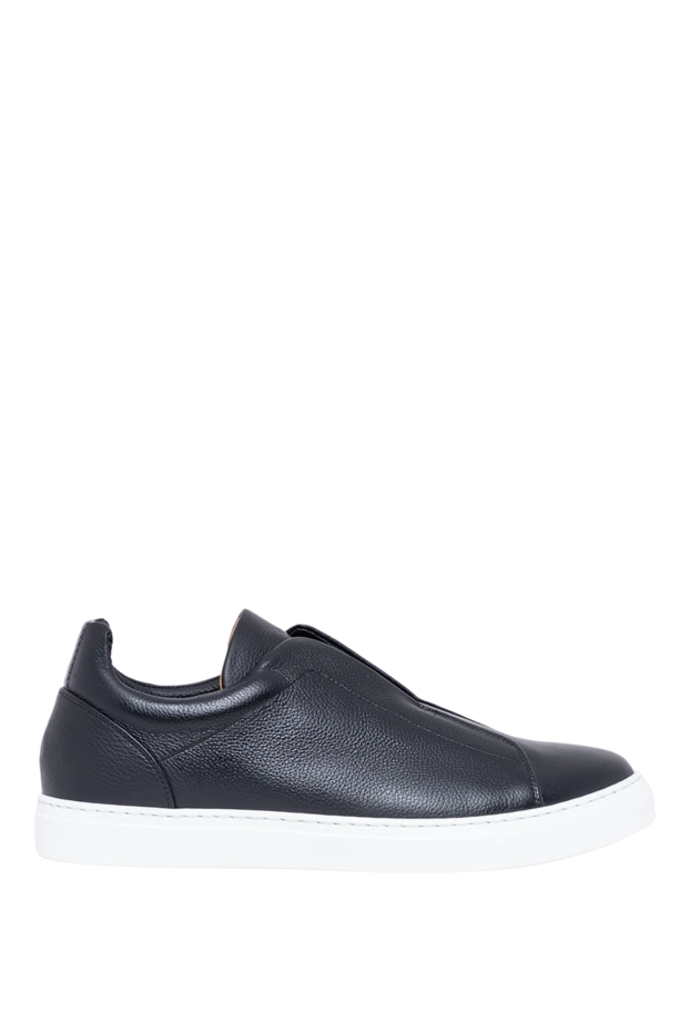 Andrea Ventura sleek black slip-ons made of high-quality leather 194146 - photo 1