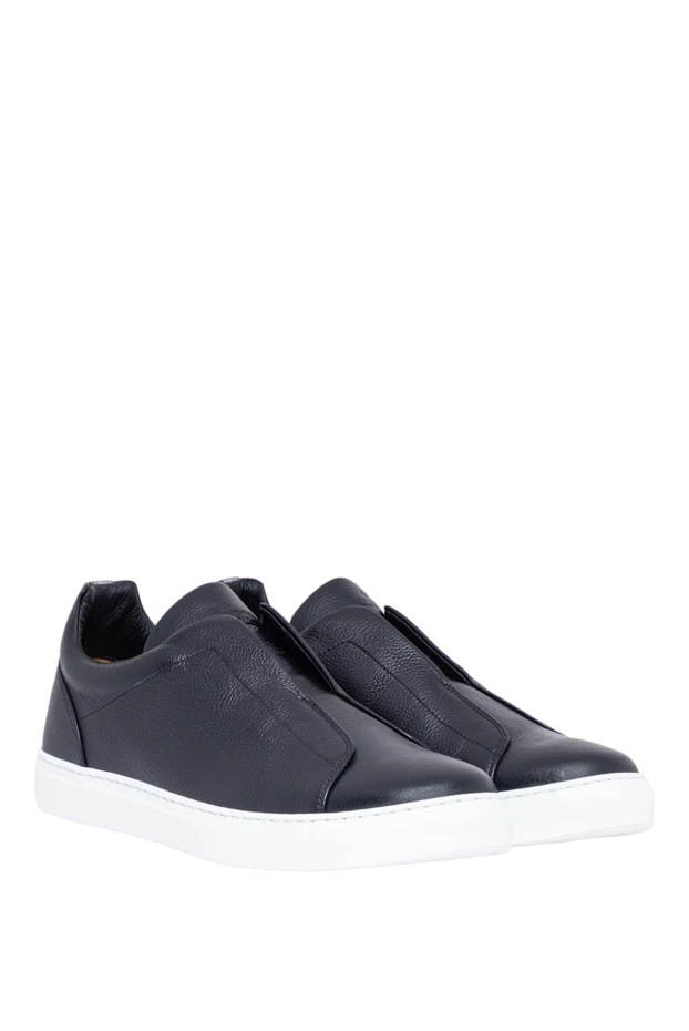 Andrea Ventura sleek black slip-ons made of high-quality leather 194146 - photo 3