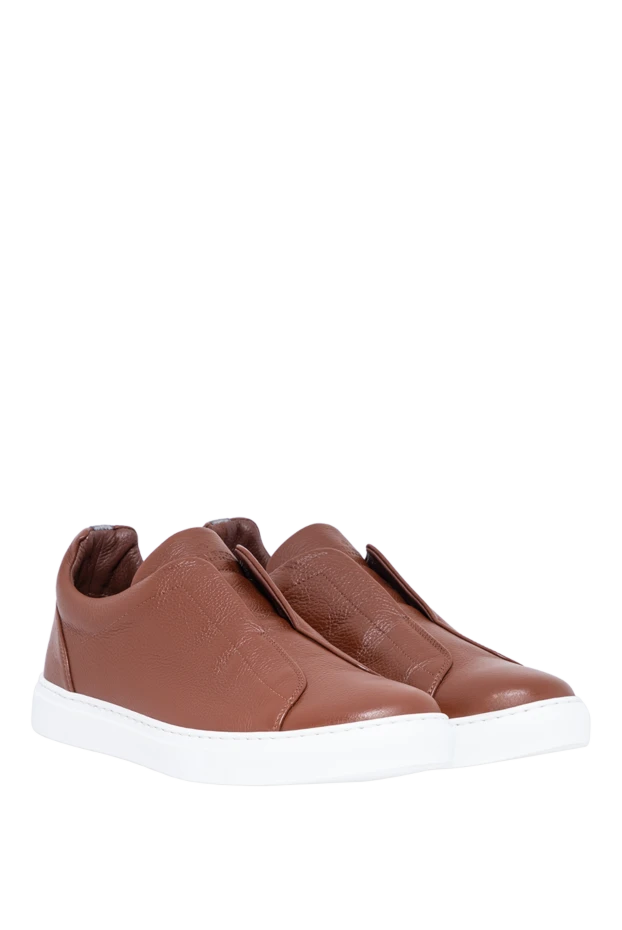 Andrea Ventura sleek brown slip-ons made of high-quality leather 194147 - photo 3