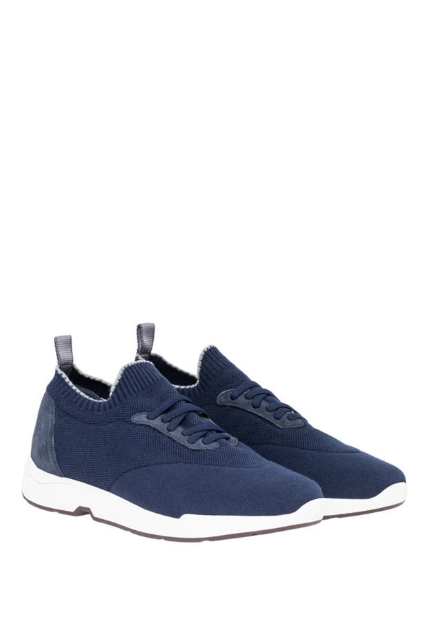 Andrea Ventura ultra-light and breathable blue sneakers with a contrasting sole 194154 - photo 3