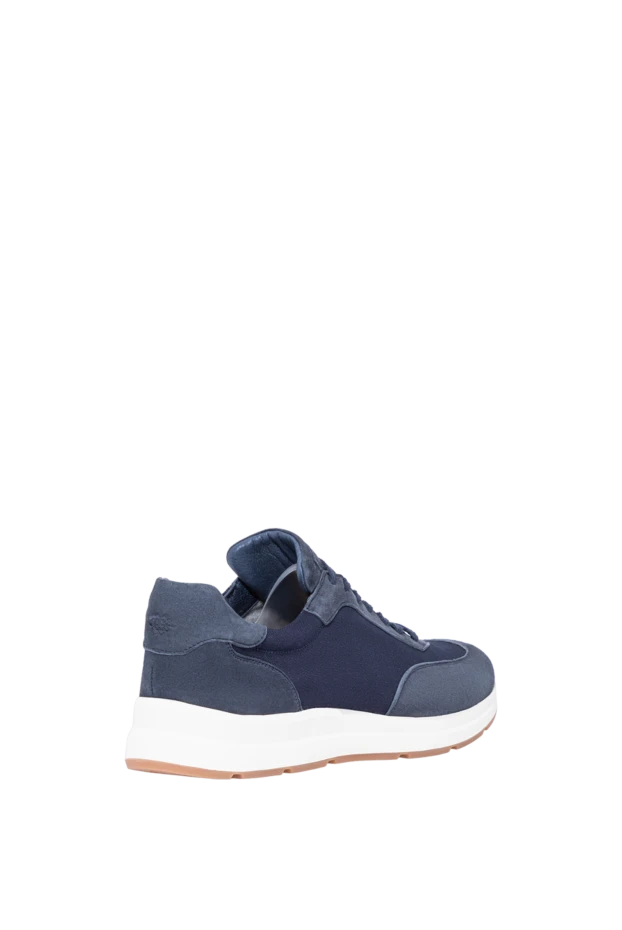 Andrea Ventura men's blue combination sneakers 194161 - photo 3