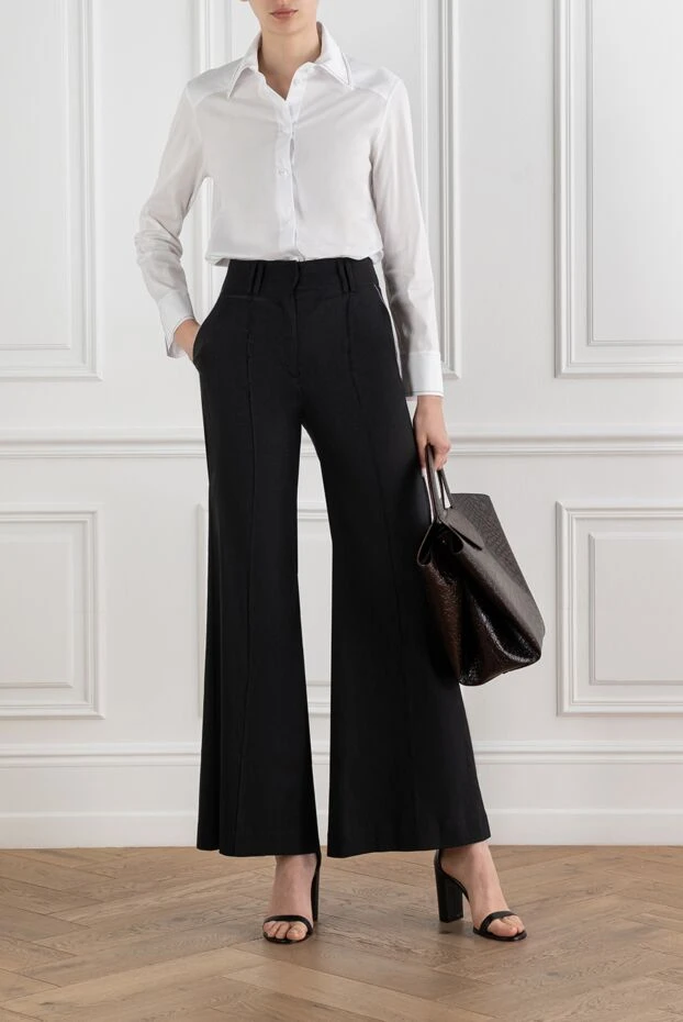 D.Exterior high-waisted, wide-leg palazzo pants 194171 - photo 2