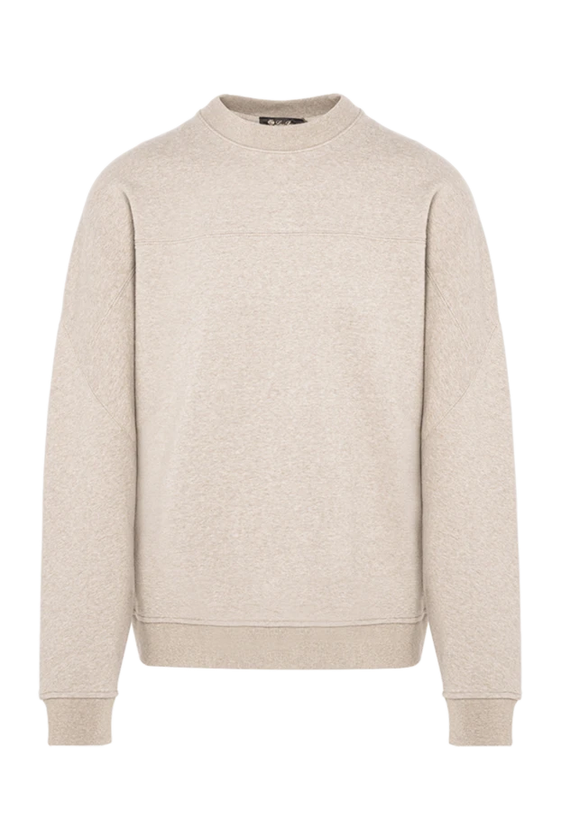 Loro Piana beige melange sweatshirt made of soft, high-quality cotton 194247 - photo 1