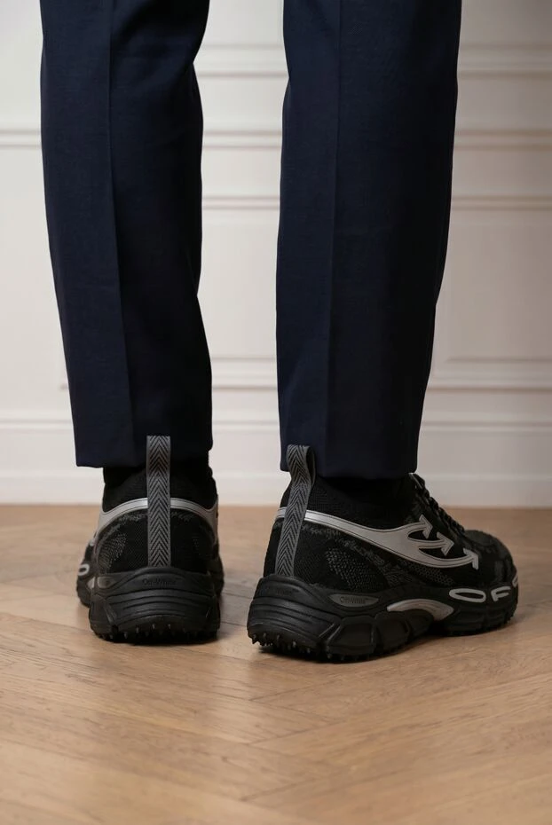 Off-White вязаные кроссовки be right back темно-серого цвета 194260 - фото 2