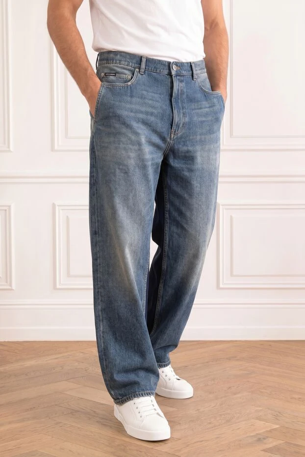 Dolce & Gabbana oversized cotton denim trousers with a vintage effect 194270 - photo 2