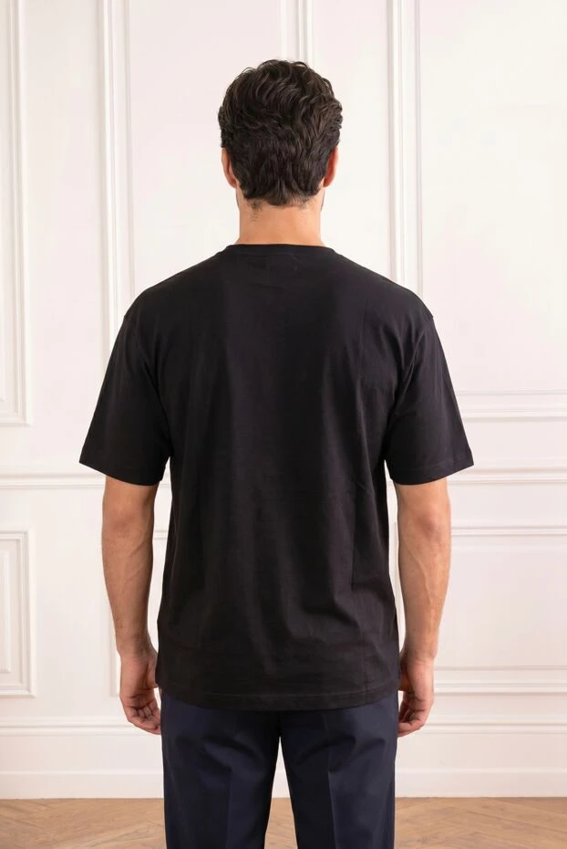 Stone Island men's black t-shirt made of natural cotton with an embroidered logo 194275 - photo 2
