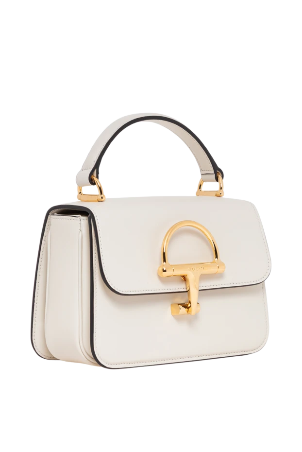 Gucci маленькая сумка siena с верхней ручкой белого цвета 194291 - фото 3