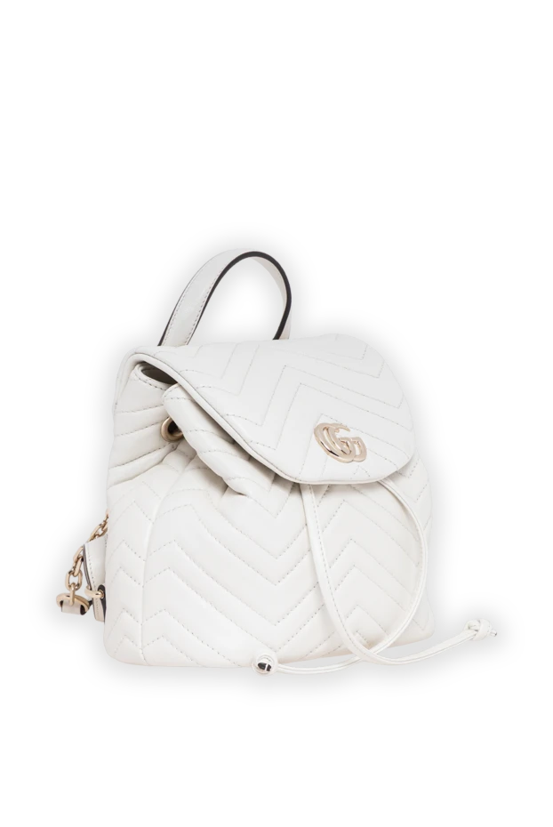 Gucci gg marmont small backpack in white nappa leather 194294 - photo 3