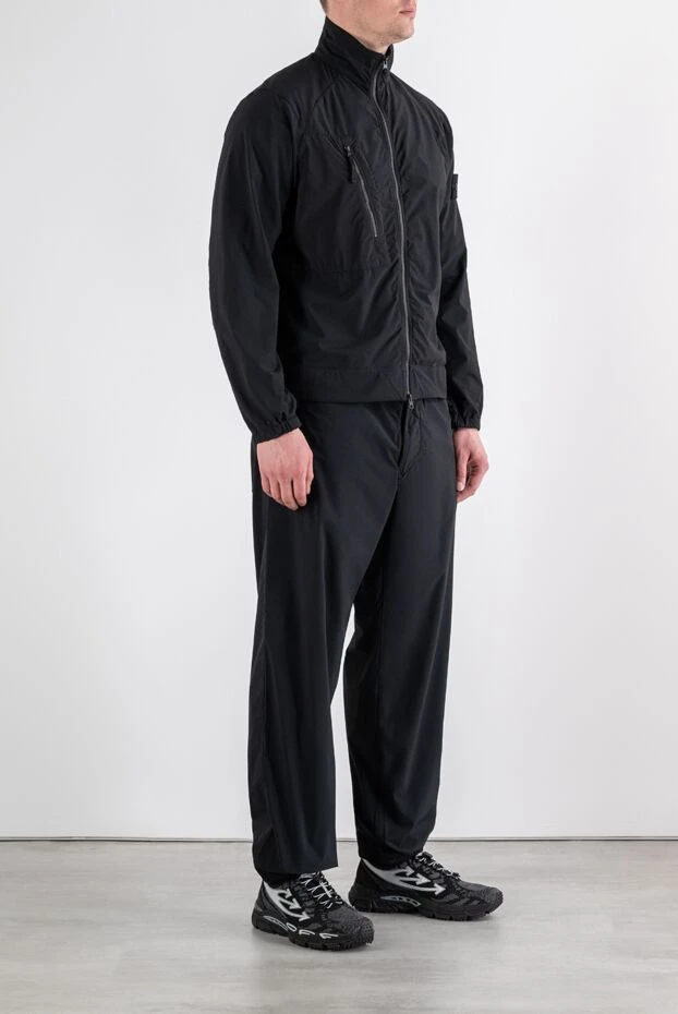Stone Island black suit made of lightweight fabric with a zip-up jacket 194300 - photo 3