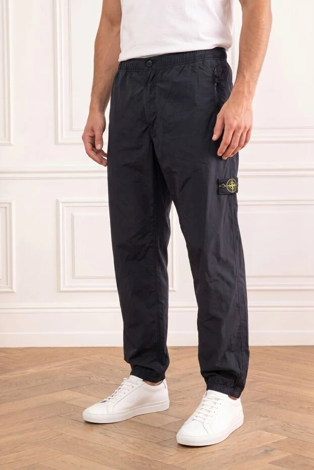Stone Island чорні спортивні джогери з технологічного нейлону 194301 - фото 3