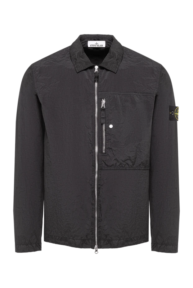Stone Island черная куртка-овершот из жатого нейлона 194302 - фото 1