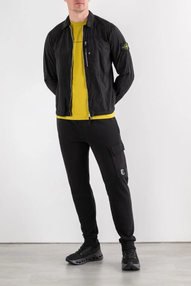 Stone Island черная куртка-овершот из жатого нейлона 194302 - фото 2