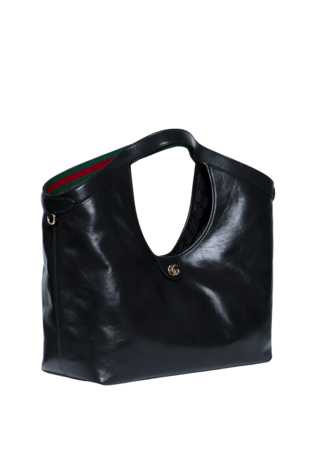 Gucci женская сумка-тоут giglio в классическом черном цвете 194321 - фото 3