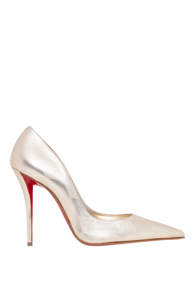 Miss Z gold laminated nappa sheepskin sandals - photo 1
