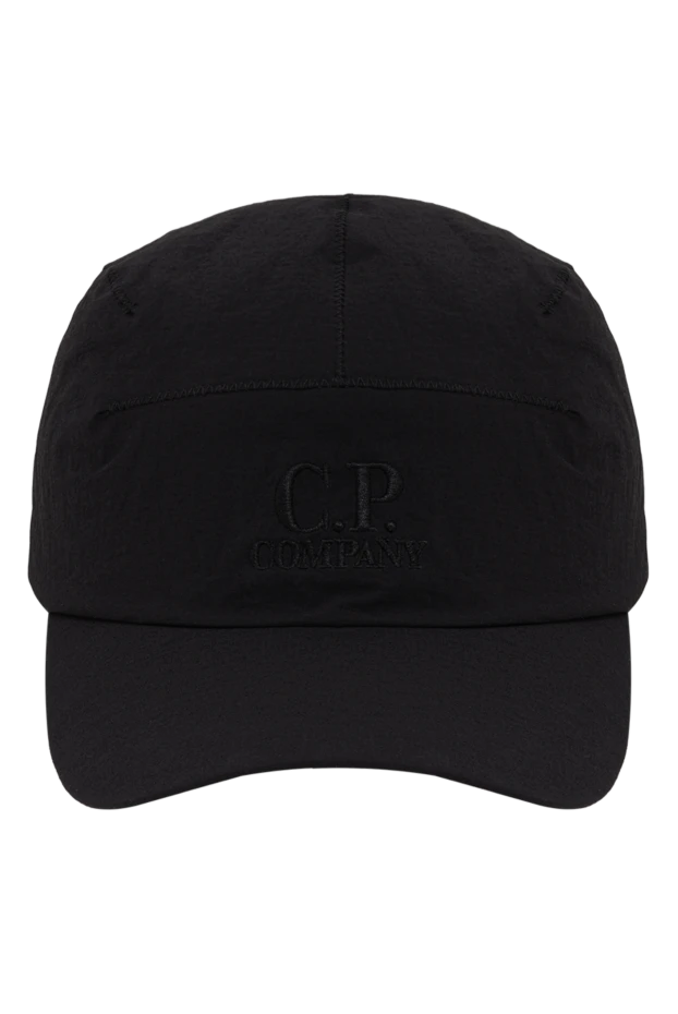 C.P. Company бейсболка черная из нейлона с фронтальным логотипом 194364 - фото 1