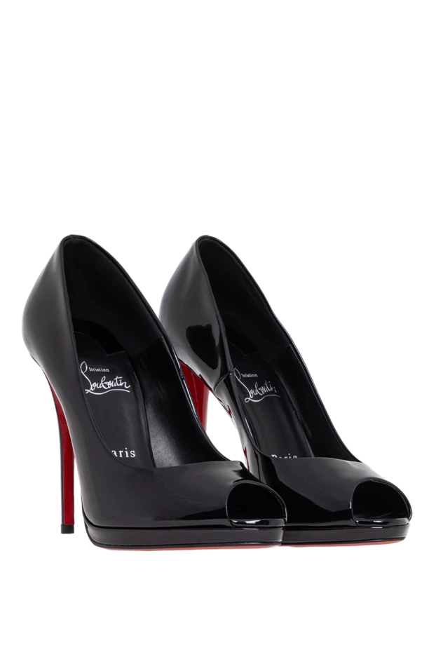 Christian Louboutin туфли-лодочки lady z черного цвета из лакированной телячьей кожи 194369 - фото 3