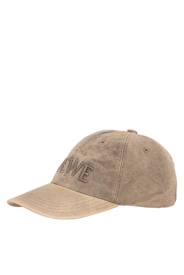 Loewe beige denim cap with contrast stitching and logo embroidery 194376 - photo 3