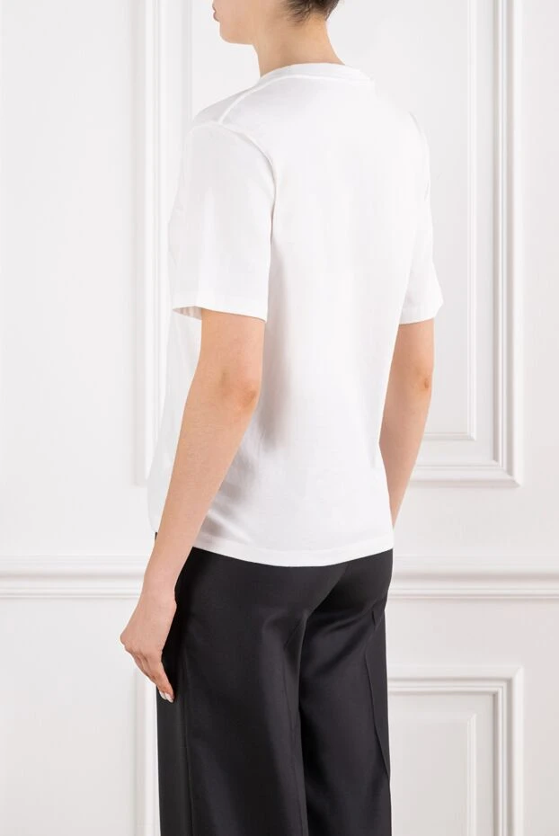 Celine white women's cotton loose t-shirt 194380 - photo 3