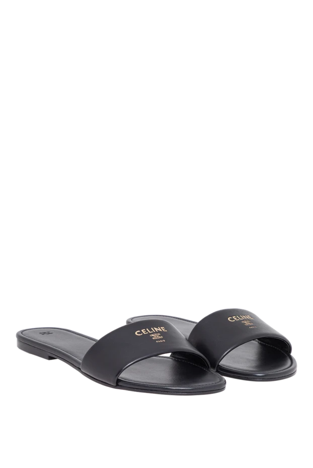 Celine black women's sheepskin flip-flops 194385 - photo 3