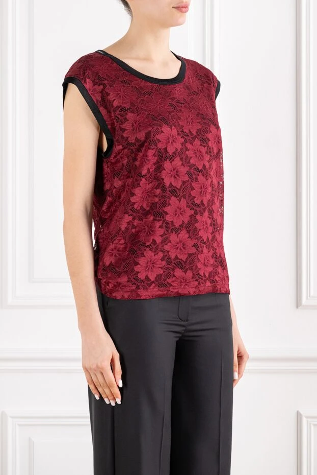 Dolce & Gabbana women's loose-fitting lace top with a distinctive floral pattern 194394 - photo 3