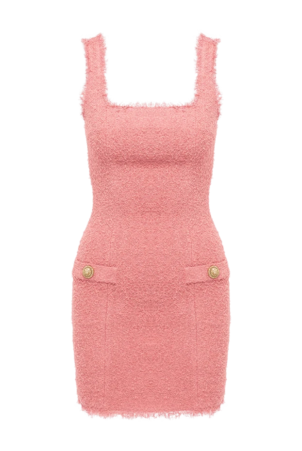 Balmain fitted pink tweed mini dress 194407 - photo 1