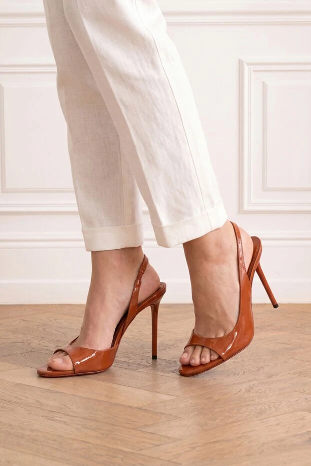 Paris Texas lidia desert rose patent leather sandals 194425 - photo 3