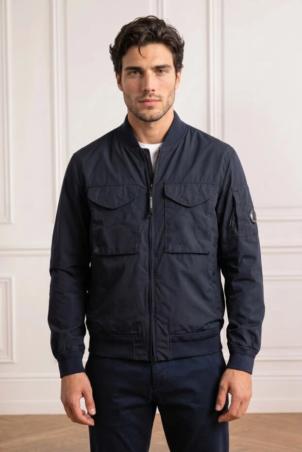 C.P. Company dark blue bomber jacket with patch pockets 194472 - photo 3